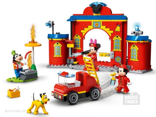 LEGO 10776 Mickey & Friends Fire Truck & Station Image 1