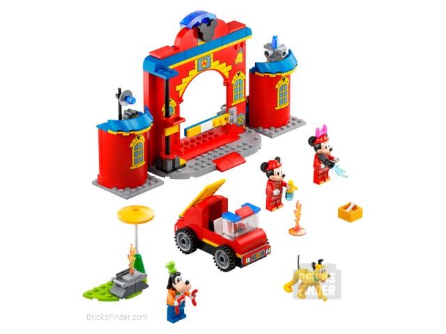 LEGO 10776 Mickey & Friends Fire Truck & Station Image 2