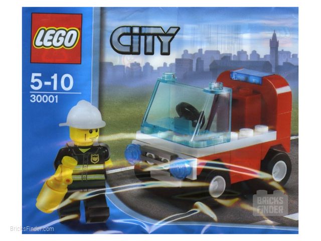 LEGO 30001 Fireman's Car (Polybag) Box