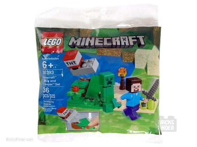 LEGO 30393 Steve and Creeper Set (Polybag) Box