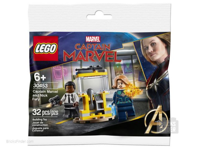 LEGO 30453 Captain Marvel and Nick Fury (Polybag) Box