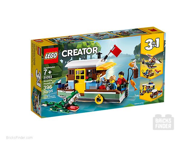 LEGO 31093 Riverside Houseboat Box