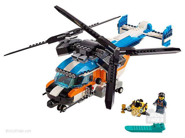 LEGO 31096 Twin-Rotor Helicopter Image 1