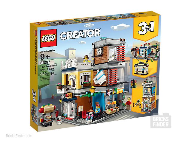 LEGO 31097 Townhouse Pet Shop & Cafe Box