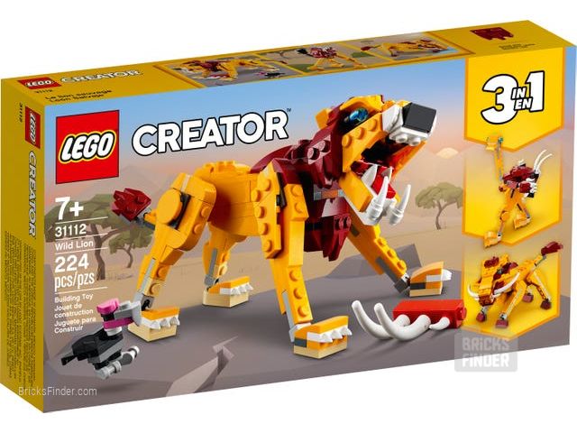 LEGO 31112 Wild Lion Box