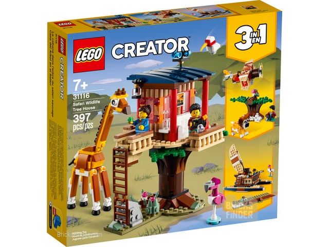 LEGO 31116 Safari Wildlife Tree House Box