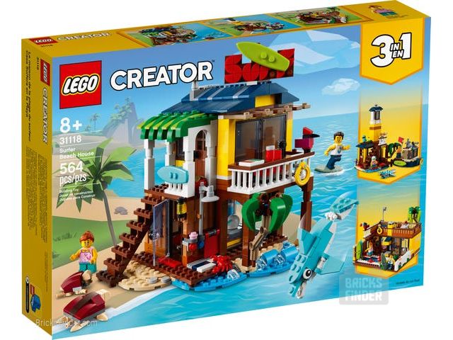 LEGO 31118 Surfer Beach House Box