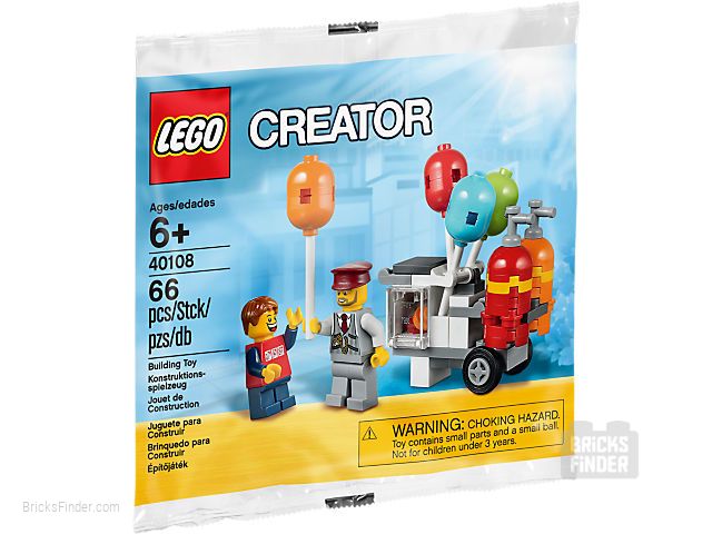 LEGO 40108 Balloon Cart (Polybag) Box