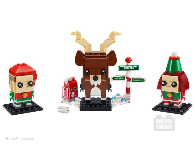 LEGO 40353 Reindeer, Elf and Elfie Image 1