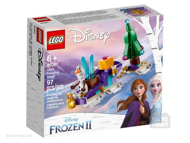 LEGO 40361 Olaf's Traveling Sleigh Box
