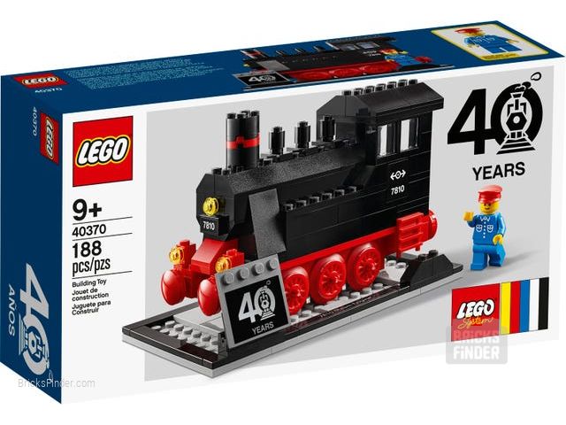 LEGO 40370 Trains 40th Anniversary Set Box