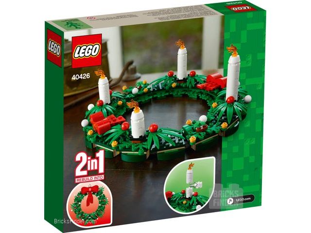 LEGO 40426 Christmas Wreath 2-in-1 Image 2