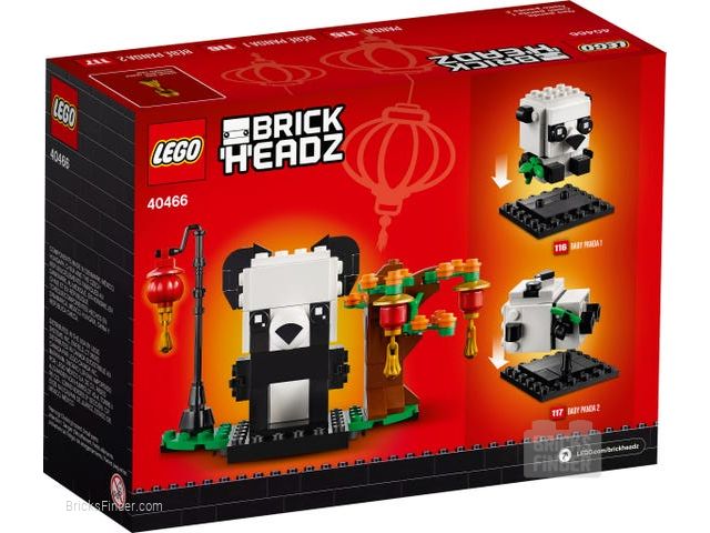 LEGO 40466 Chinese New Year Pandas Image 2