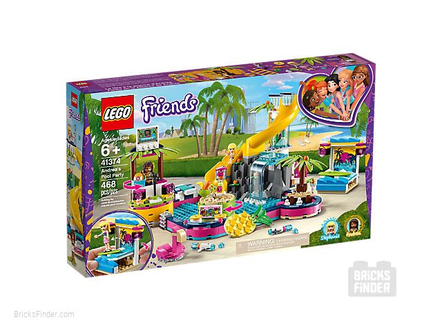 LEGO 41374 Andrea's Pool Party Box