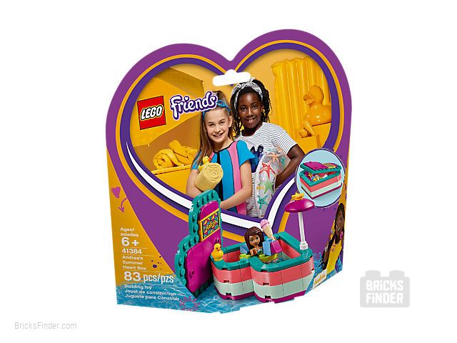 LEGO 41384 Andrea's Summer Heart Box Box