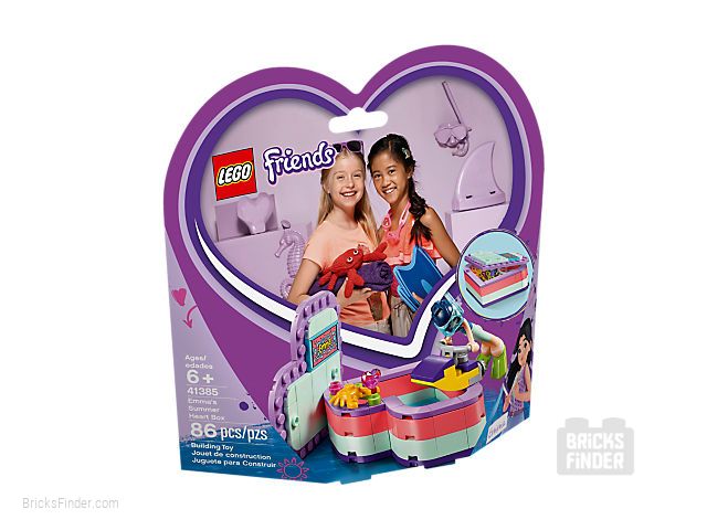 LEGO 41385 Emma's Summer Heart Box Box