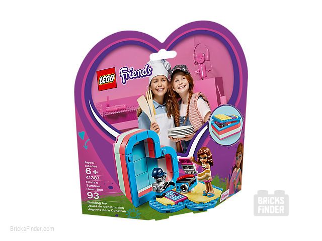 LEGO 41387 Olivia's Summer Heart Box Box