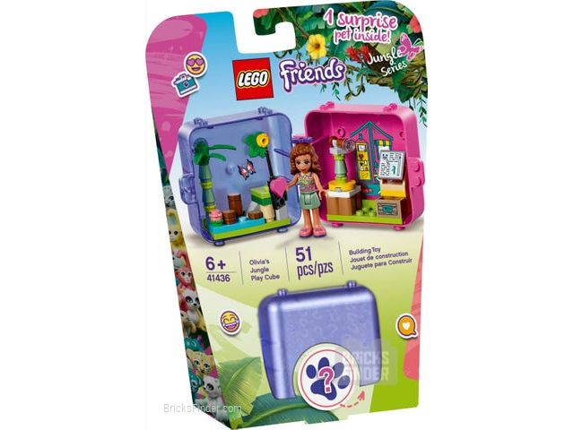 LEGO 41436 Olivia's Jungle Play Cube Box