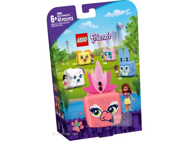 LEGO 41662 Olivia's Flamingo Cube Box