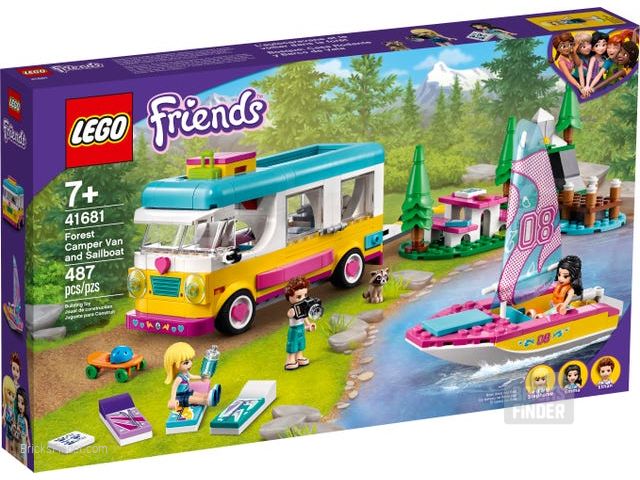 LEGO 41681 Forest Camper Van and Sailboat Box