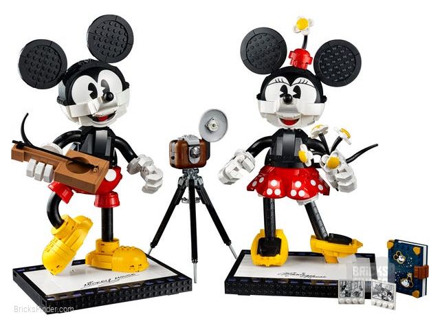 LEGO 43179 Mickey Mouse & Minnie Mouse Buildable Characters Image 2
