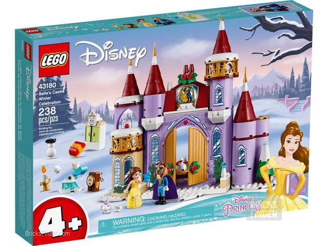 LEGO 43180 Belle's Castle Winter Celebration Box