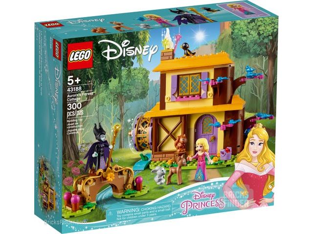 LEGO 43188 Aurora's Forest Cottage Box