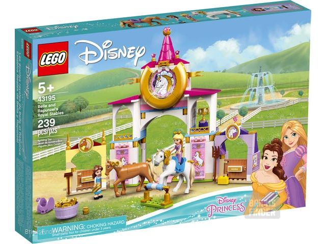 LEGO 43195 Belle and Rapunzel's Royal Stables Box