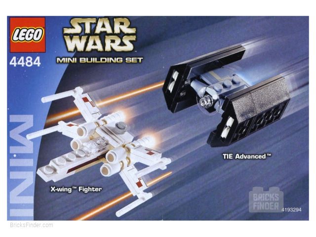 LEGO 4484 X-Wing Fighter & TIE Advanced Box