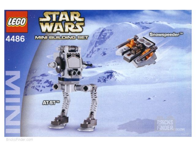 LEGO 4486 AT-ST & Snowspeeder Box