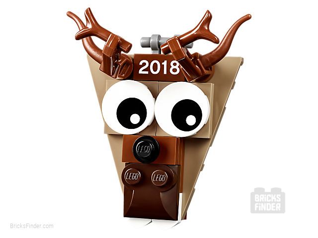 LEGO 5005253 Christmas Ornament 2018 - Reindeer Head Image 1