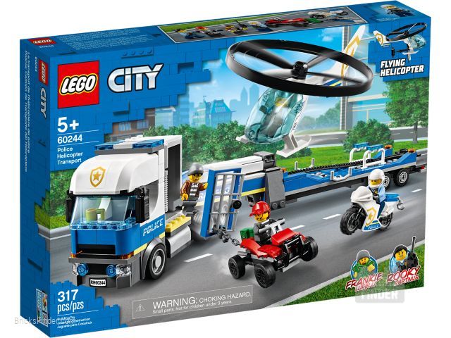 LEGO 60244 Police Helicopter Transport Box