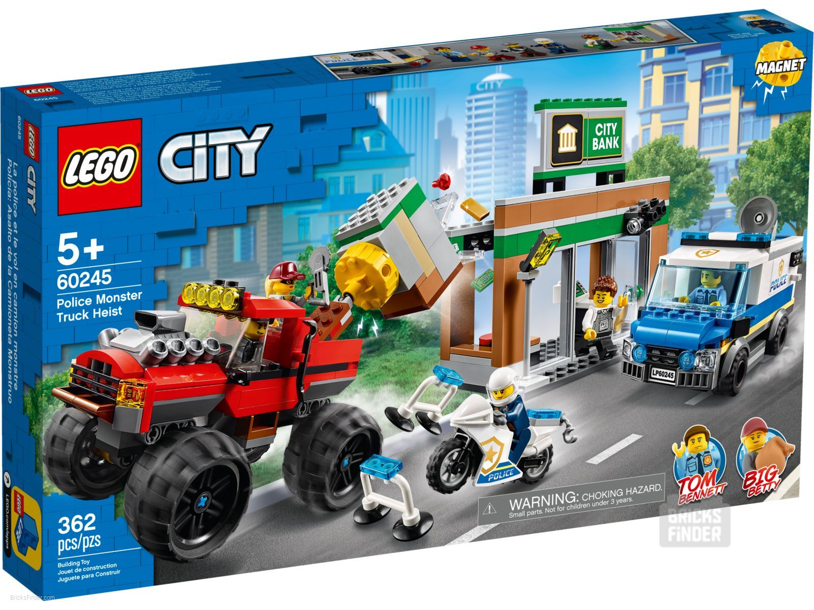 LEGO 60245 Погоня за монстр-траком грабителей (City) | BricksFinder.com -  Поиск лучших цен на конструкторы LEGO® в Беларуси