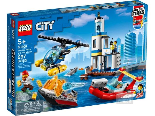 LEGO 60308 Seaside Police and Fire Mission Box