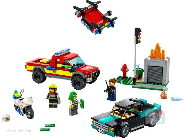 LEGO 60319 Fire Rescue & Police Chase Image 1