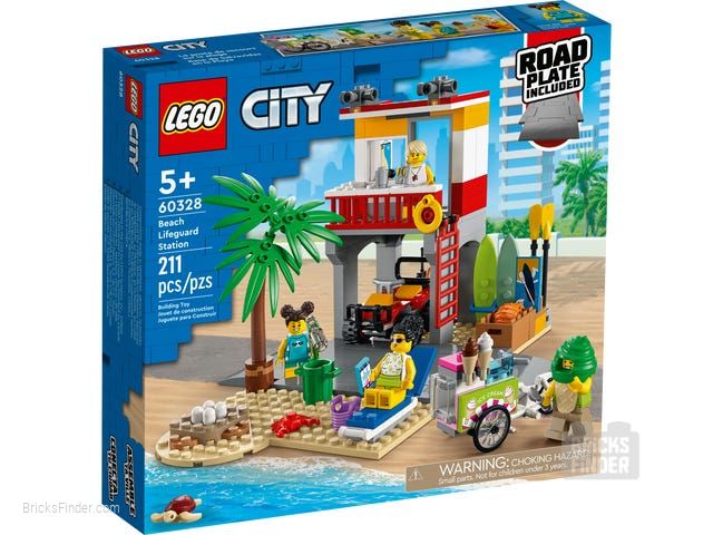 LEGO 60328 Beach Lifeguard Station Box