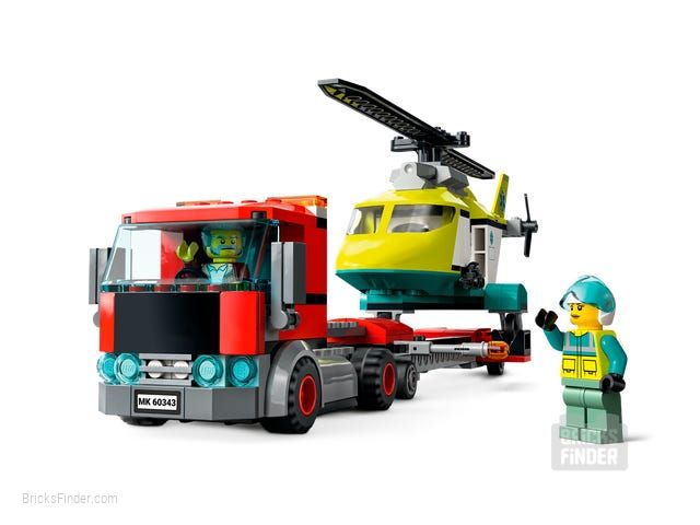 LEGO 60343 Rescue Helicopter Transport Image 2
