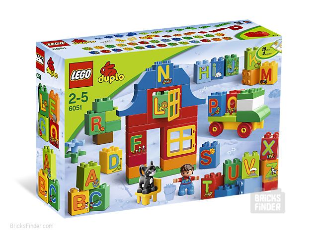 LEGO 6051 Play with Letters Set Box