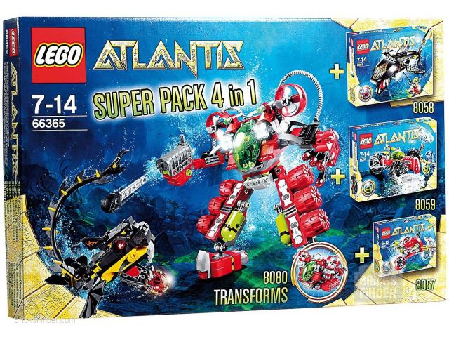 LEGO 66365 Atlantis Super Pack 4 in 1 (8057 + 8058 + 8059 + 8080) Box