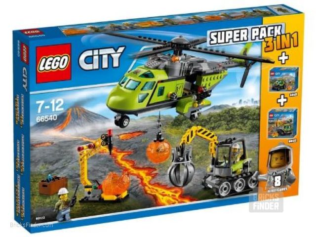 LEGO 66540 City Volcano Value Pack Box