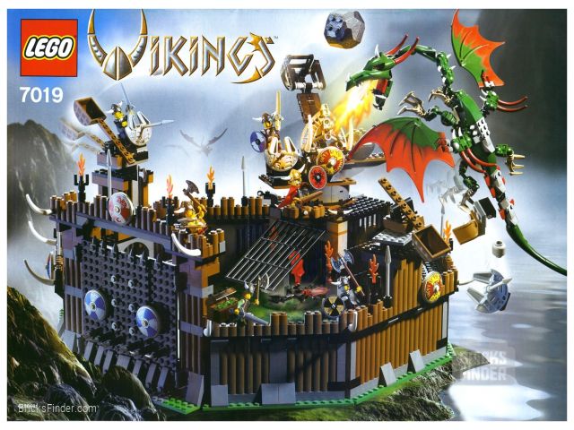 LEGO 7019 Viking Fortress against the Fafnir Dragon Box