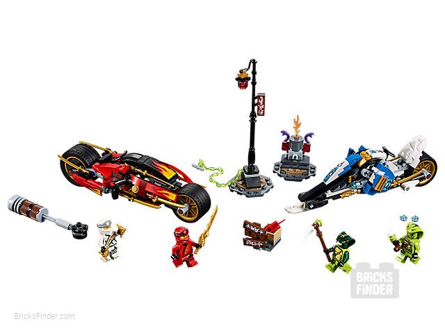 LEGO 70667 Kai's Blade Cycle & Zane's Snowmobile Image 1