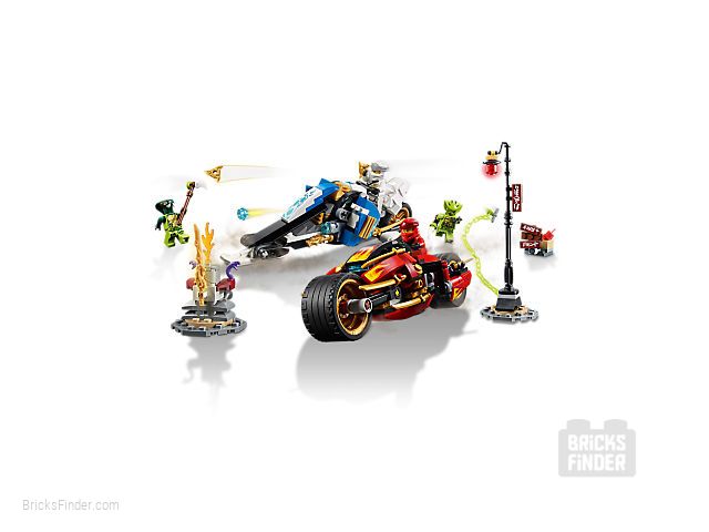 LEGO 70667 Kai's Blade Cycle & Zane's Snowmobile Image 2