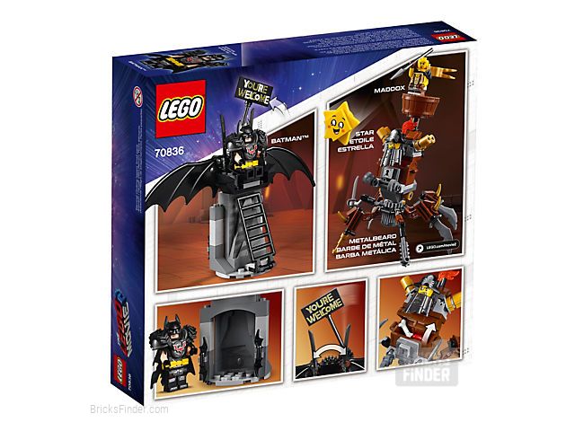 LEGO 70836 Battle-Ready Batman and MetalBeard Image 2