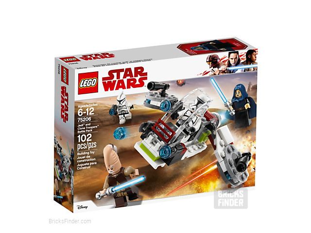LEGO 75206 Jedi and Clone Troopers Battle Pack Box