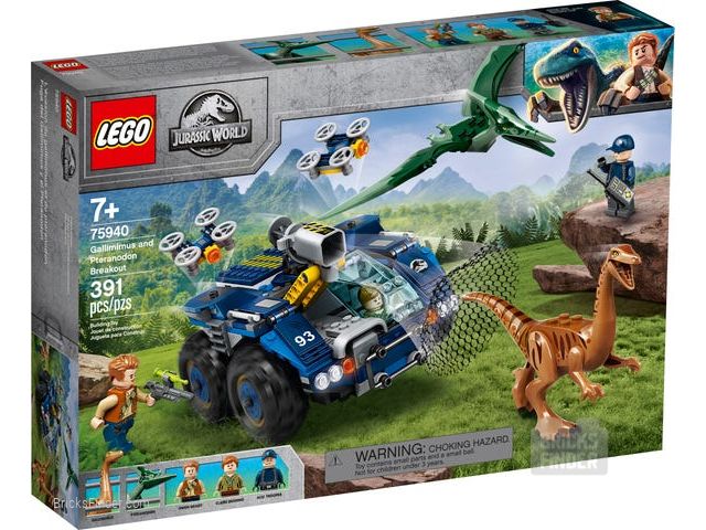 LEGO 75940 Gallimimus and Pteranodon Breakout Box