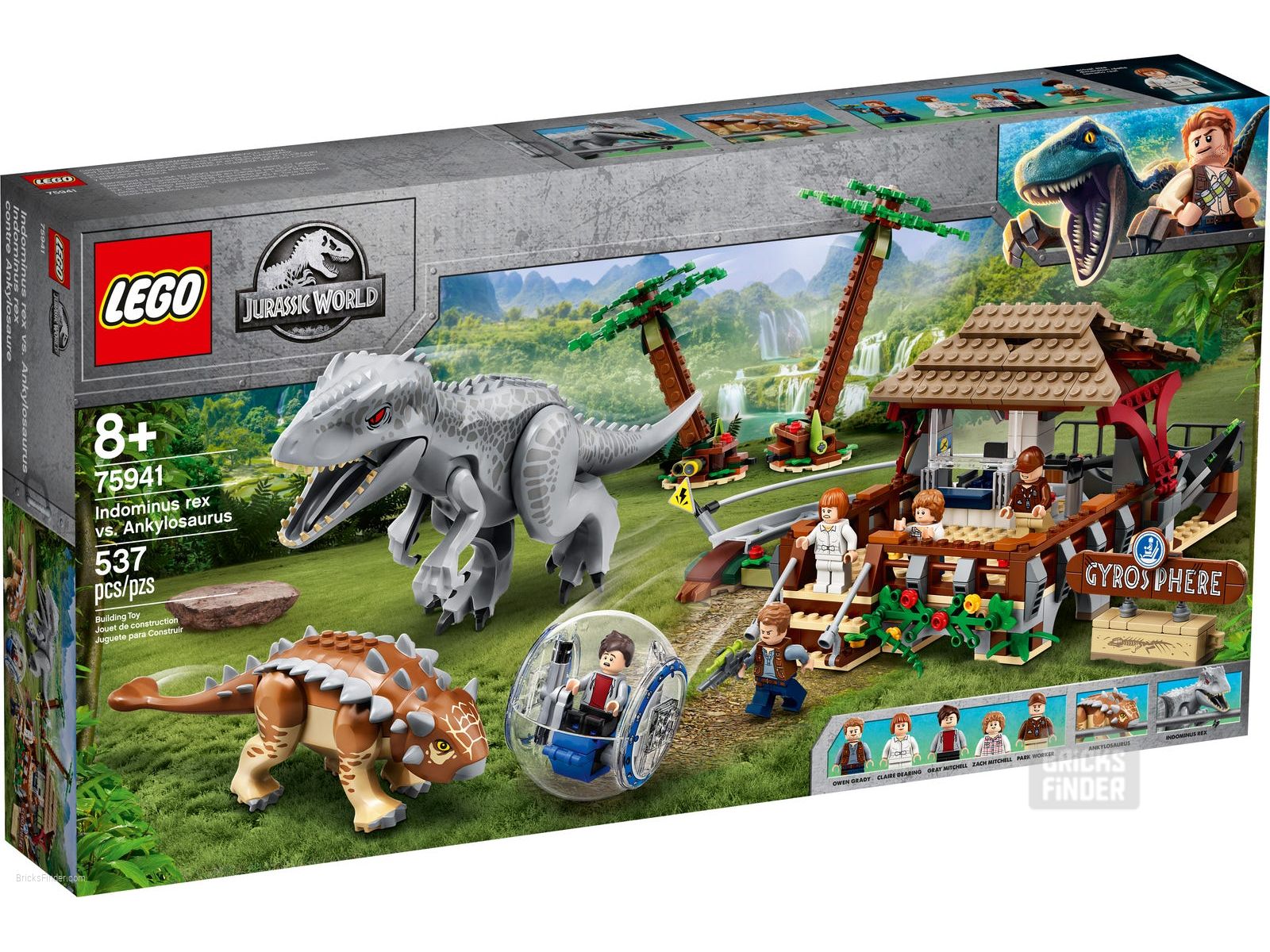 LEGO 75941 Индоминус-рекс против анкилозавра (Jurassic World) |  BricksFinder.com - Поиск лучших цен на конструкторы LEGO® в Беларуси