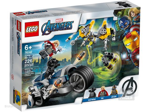 LEGO 76142 Avengers Speeder Bike Attack Box