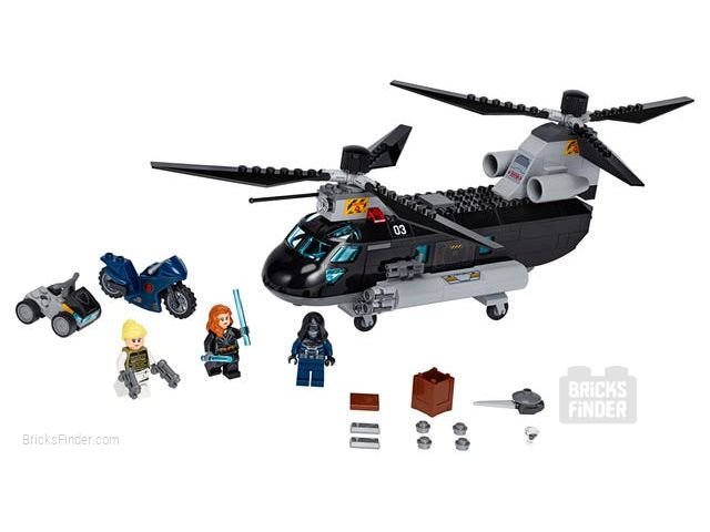 LEGO 76162 Black Widow's Helicopter Chase Image 1