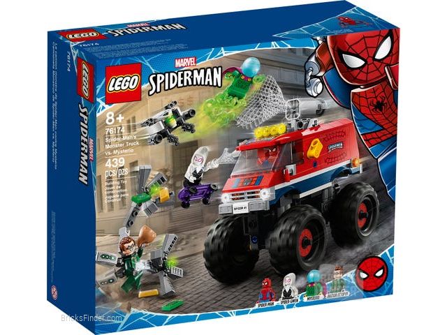 LEGO 76174 Spider-Man's Monster Truck vs. Mysterio Box